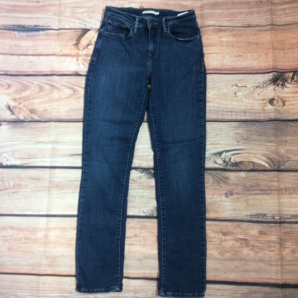Levis Mid Rise Skinny Jeans Size 28 - Picture 3 of 7